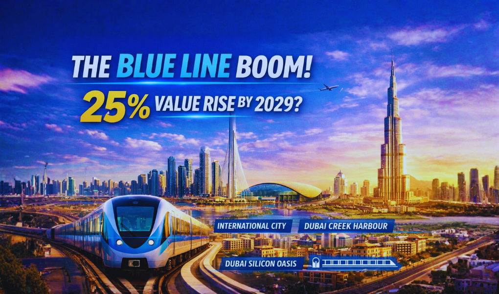 Dubai Metro Blue Line Boom: 25% Property Growth by 2029?